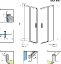 Душевая дверь в нишу Radaway Idea DWJ 110, лев. 387015-01-01L