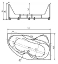 Акриловая ванна Акватек Вега, прав.