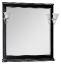 Зеркало Aquanet Валенса 90 черный краколет/серебро 00180140